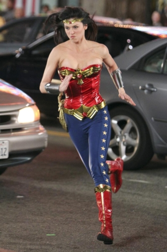 'Wonder Woman' TV pilot on set filming, Los Angeles, America - 30 Mar 2011